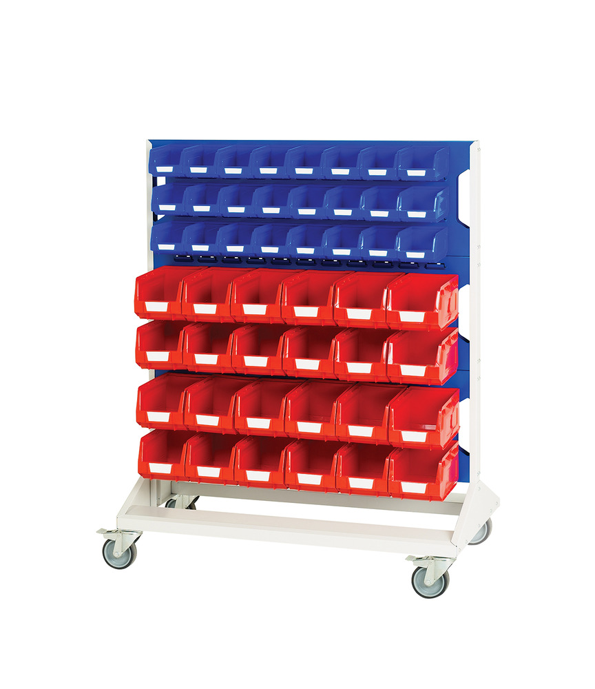 16917226.11V - Louvre panel trolley double sided & bins