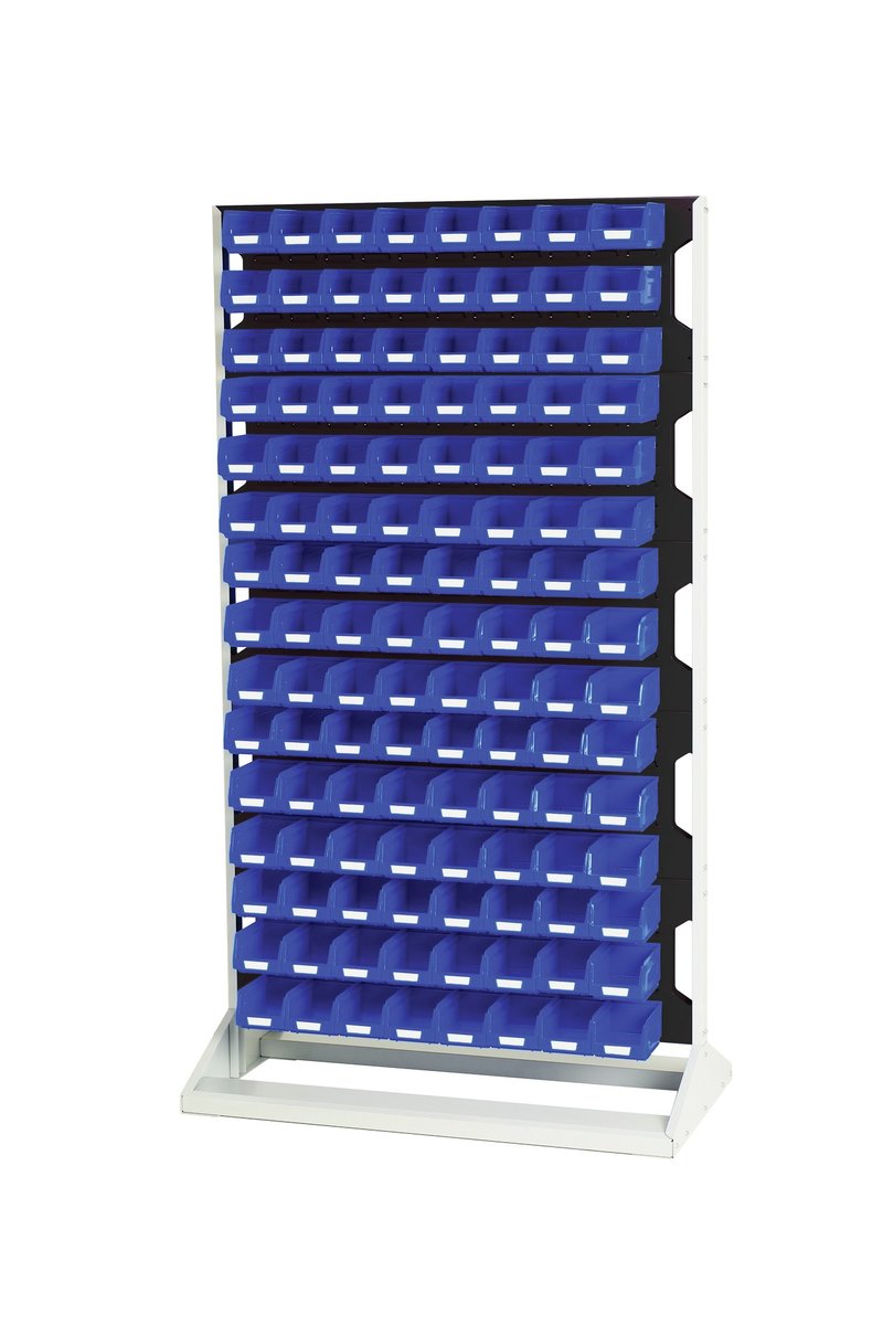 16917230. - Louvre panel rack double sided & bin kit