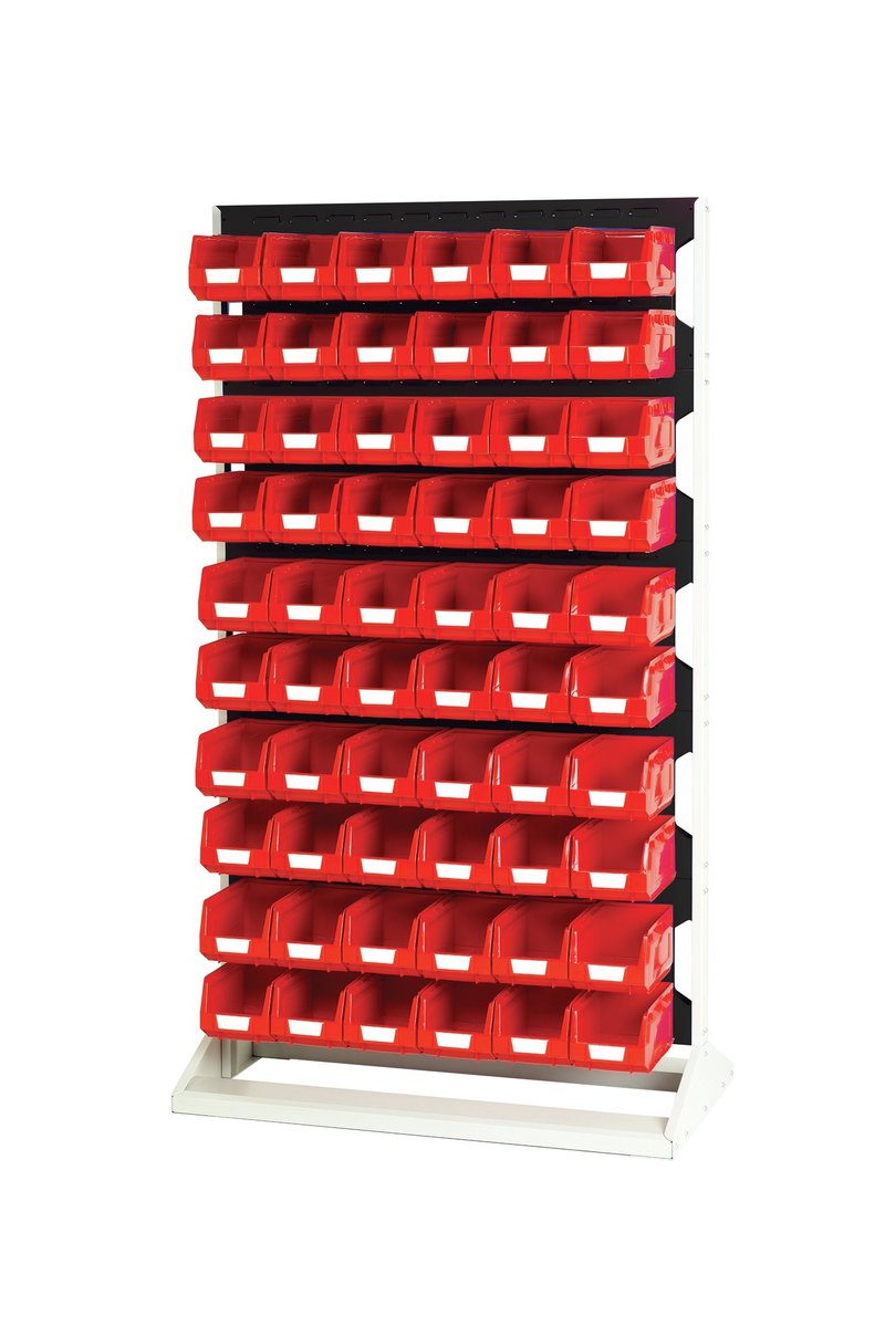 16917232. - Louvre panel rack double sided & bin kit