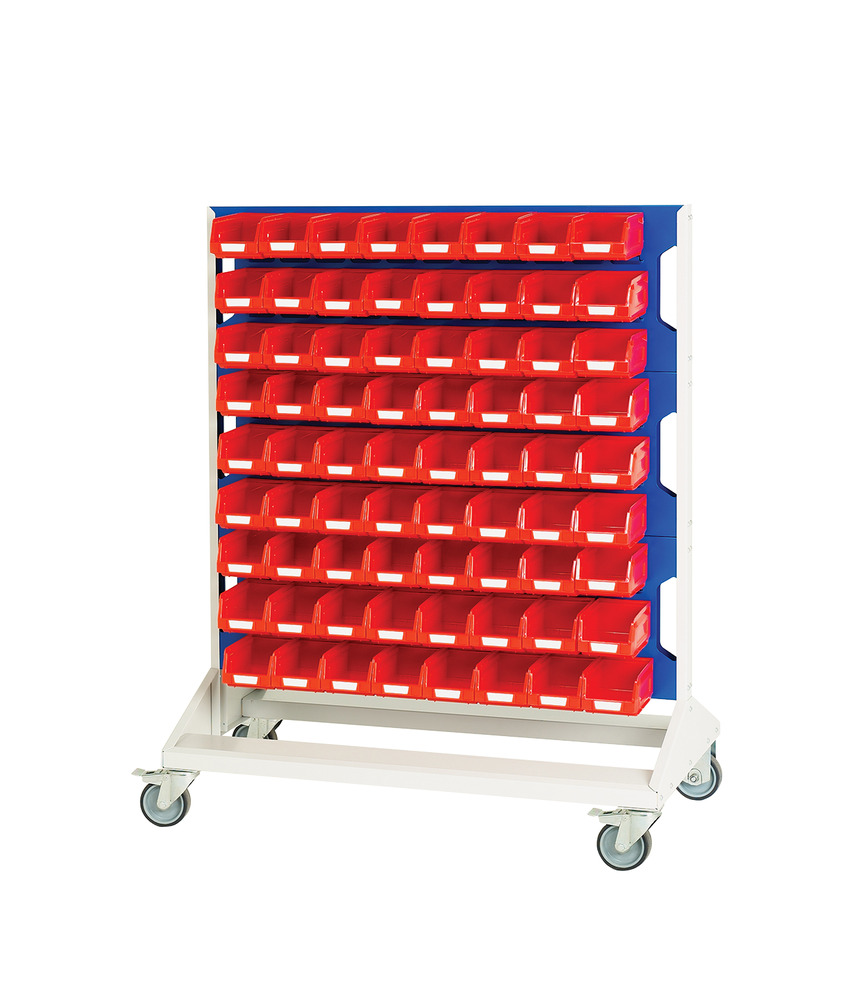 16917271.11V - Louvre panel trolley double sided & bins