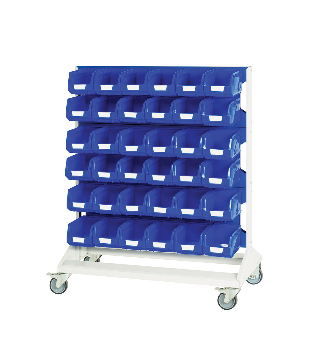 16917272.11V - Louvre panel trolley double sided & bins