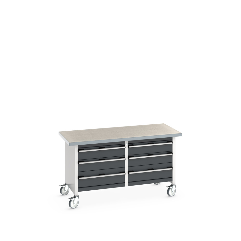 41002108. - cubio mobile storage bench (lino)