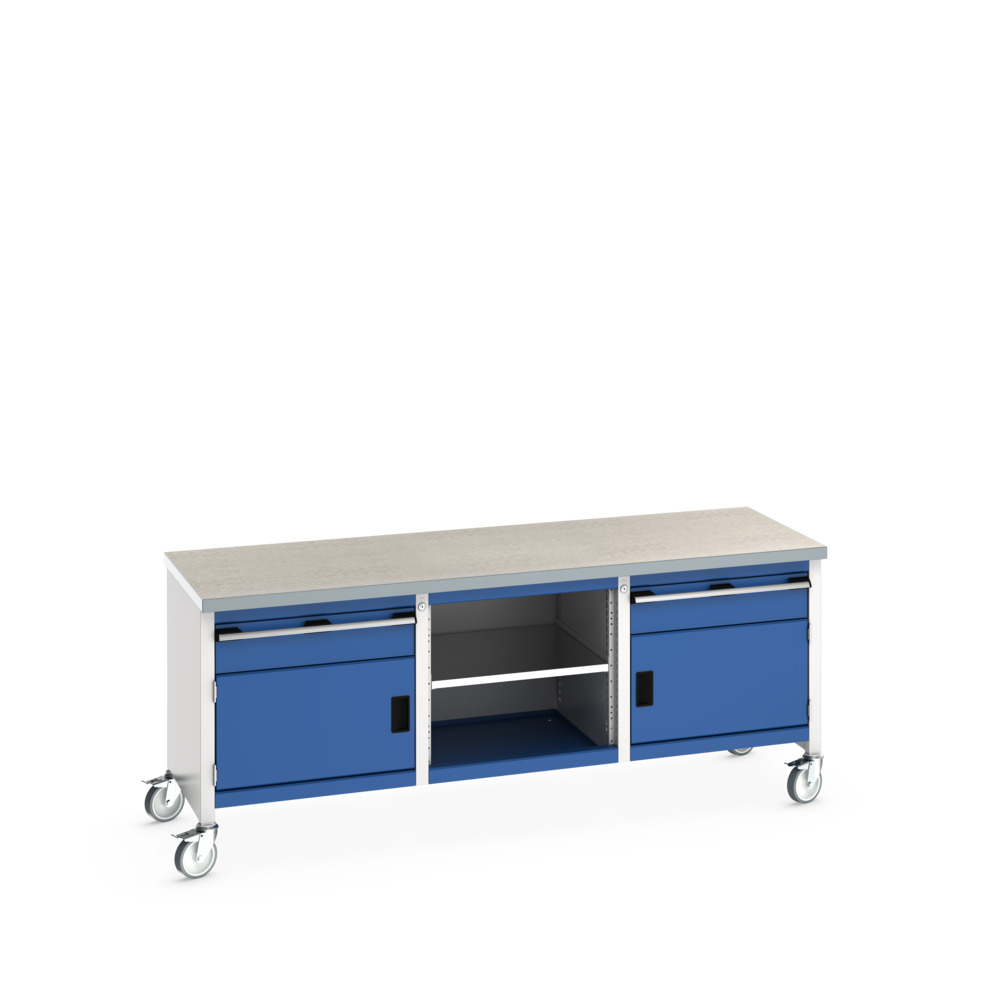 41002123.11V - cubio mobile storage bench (lino)
