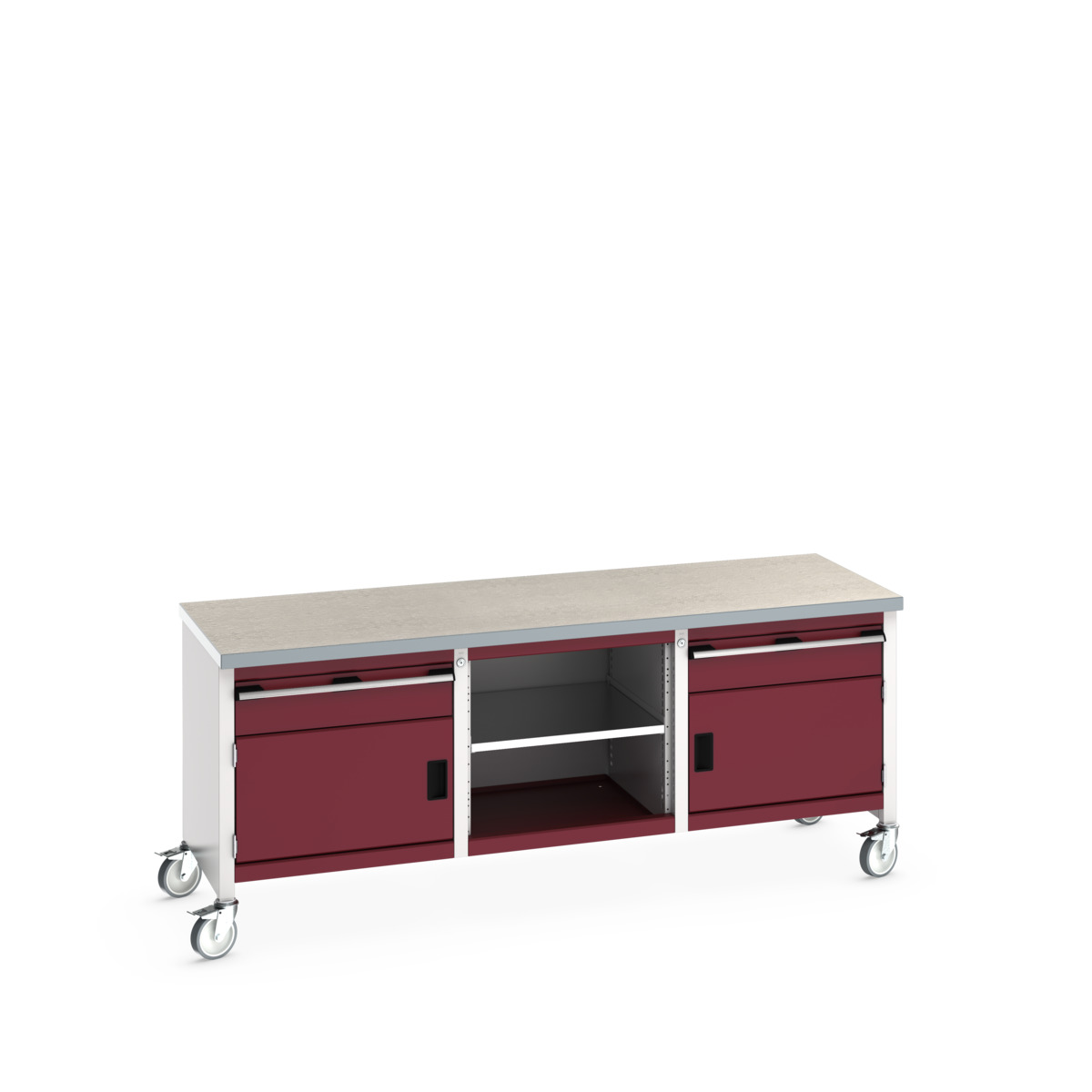 41002123.24V - cubio mobile storage bench (lino)