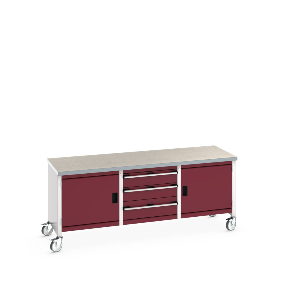 41002126.24V - cubio mobile storage bench (lino)