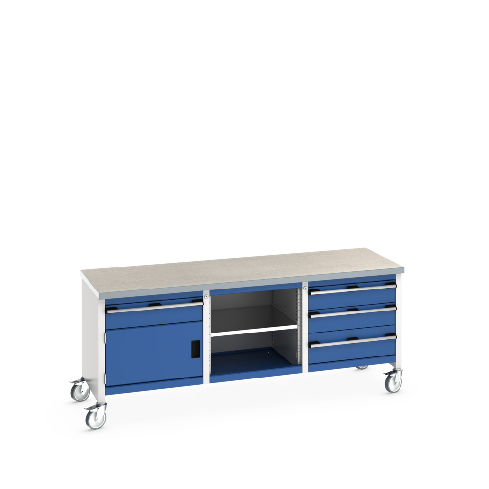 41002129.11V - cubio mobile storage bench (lino)