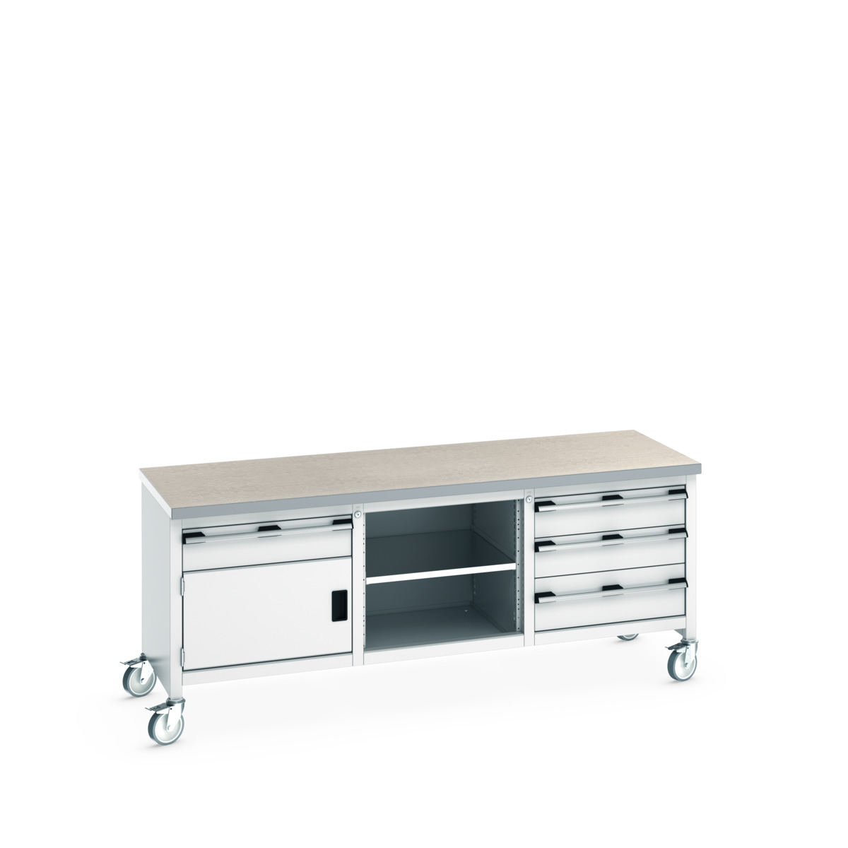 41002129.16V - cubio mobile storage bench (lino)