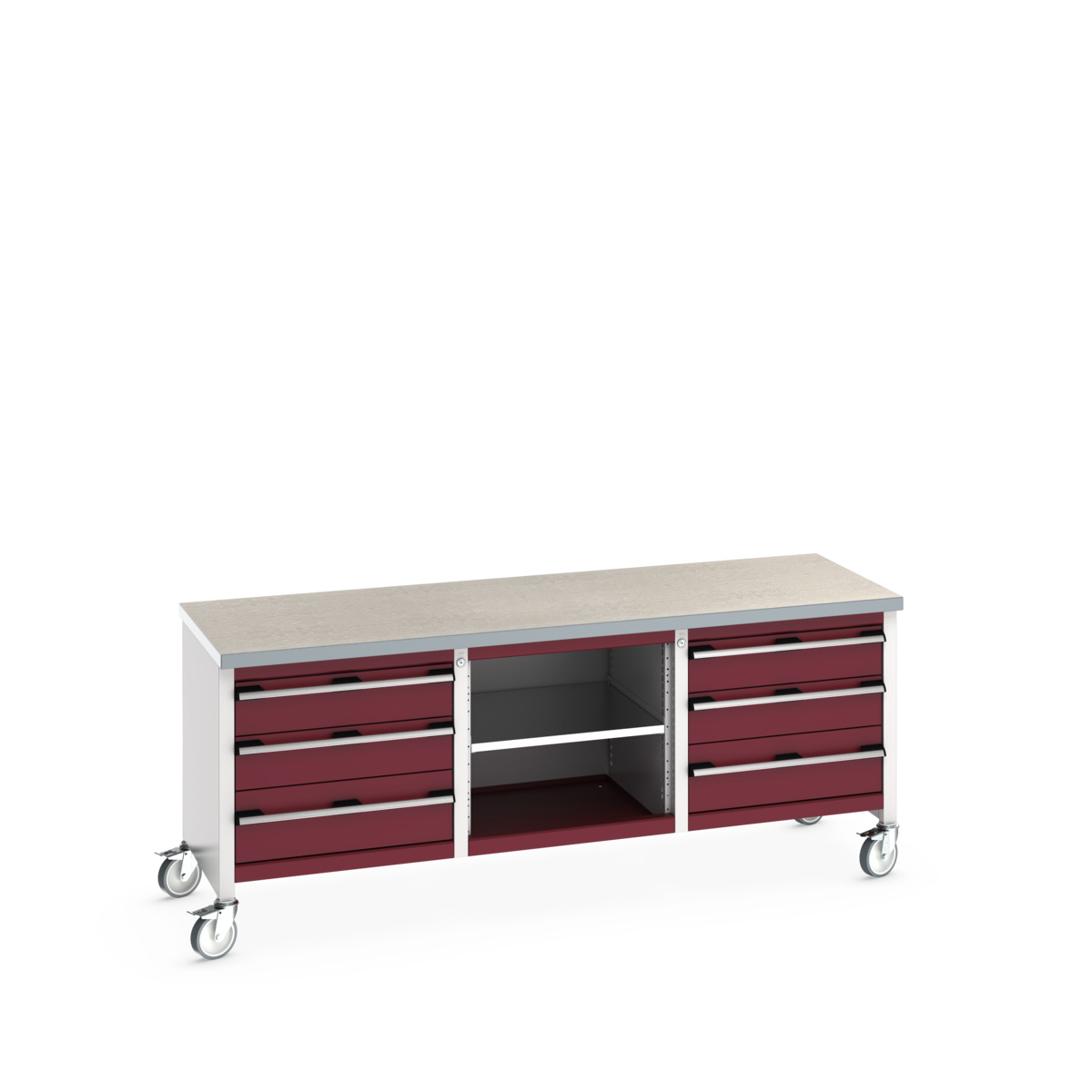 41002132.24V - cubio mobile storage bench (lino)