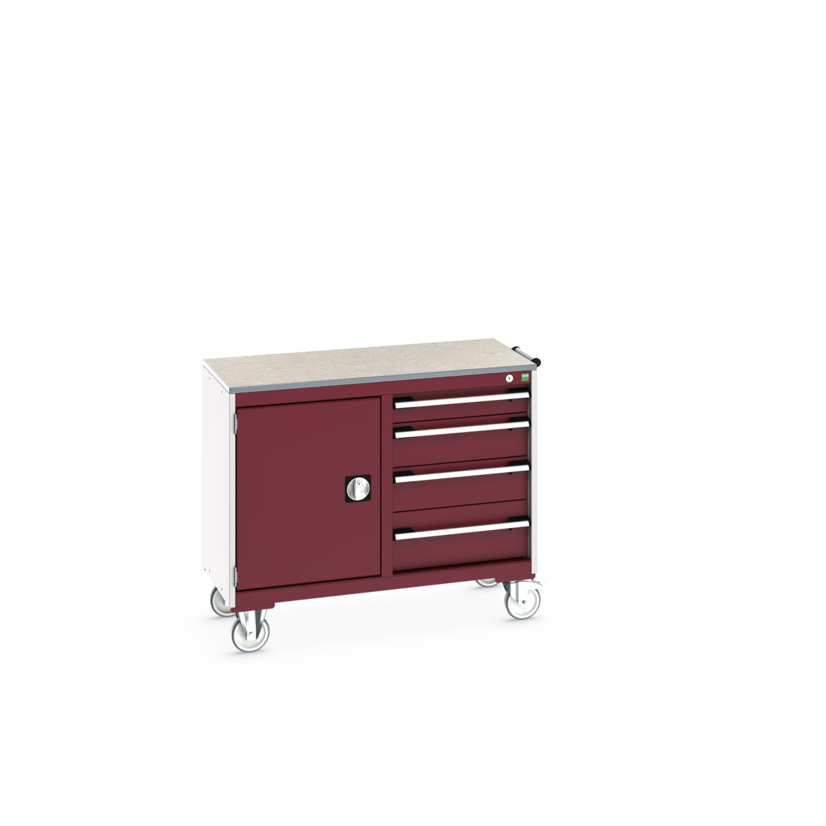 41006005.24V - cubio mobile cabinet 50/50 (lino)