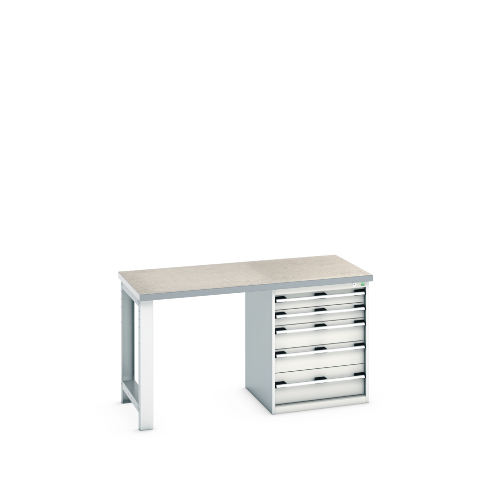 41003135.16V - cubio pedestal bench (lino)