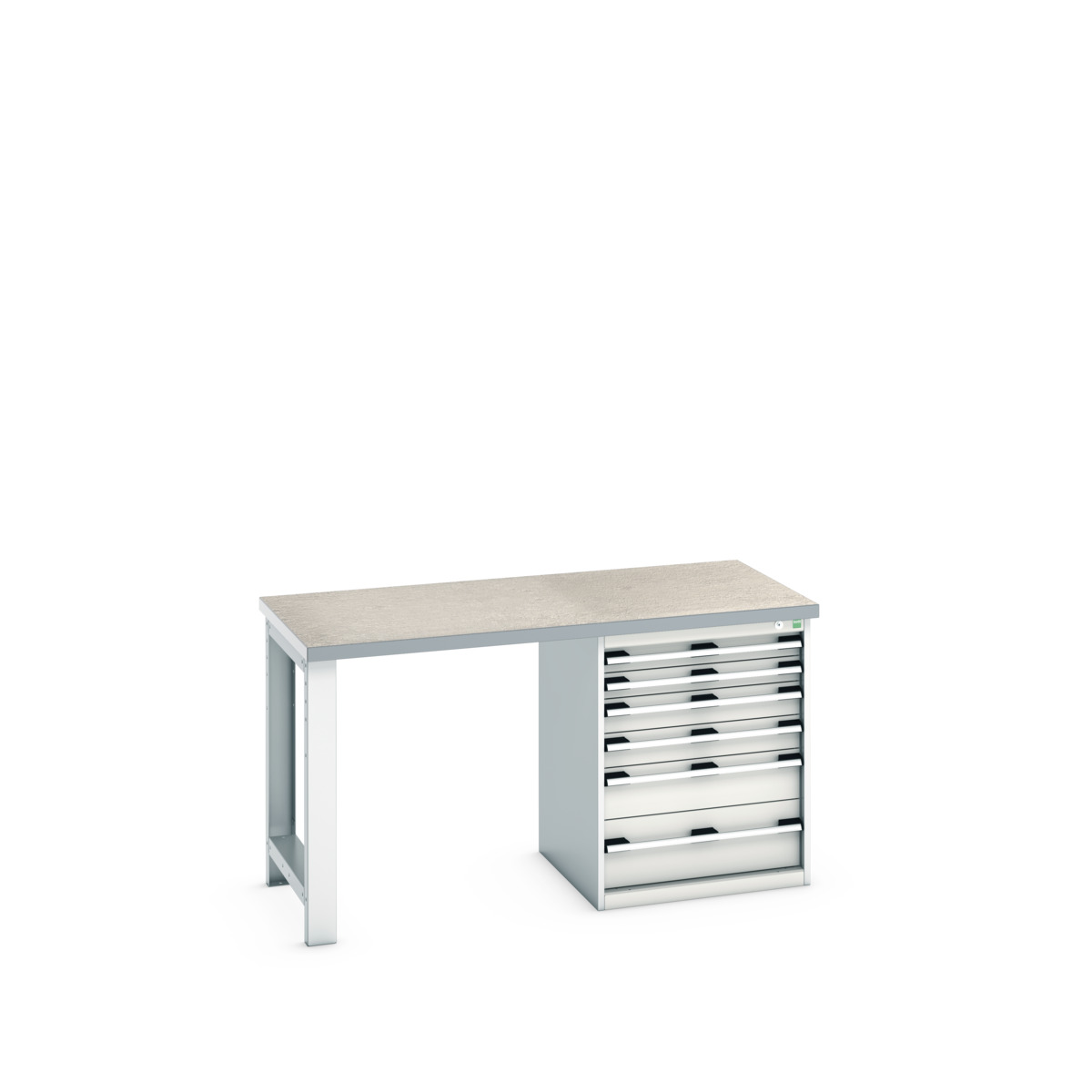 41003141.16V - cubio pedestal bench (lino)